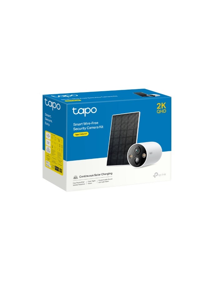 TAPO C425 KIT Smart Wire-Free Security Camera and Solar Panel - Image 1
