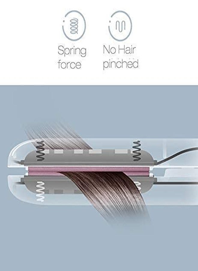 SILENCIO Hair Straightener Brush, 3 In 1 Ceramic Plates Fast Hair Straightener For Teens,Unisex, Electric Hair Straightener Comb Brush With Storage Case & Anti-Scald For All Hair Types,Multicolour - Image 3