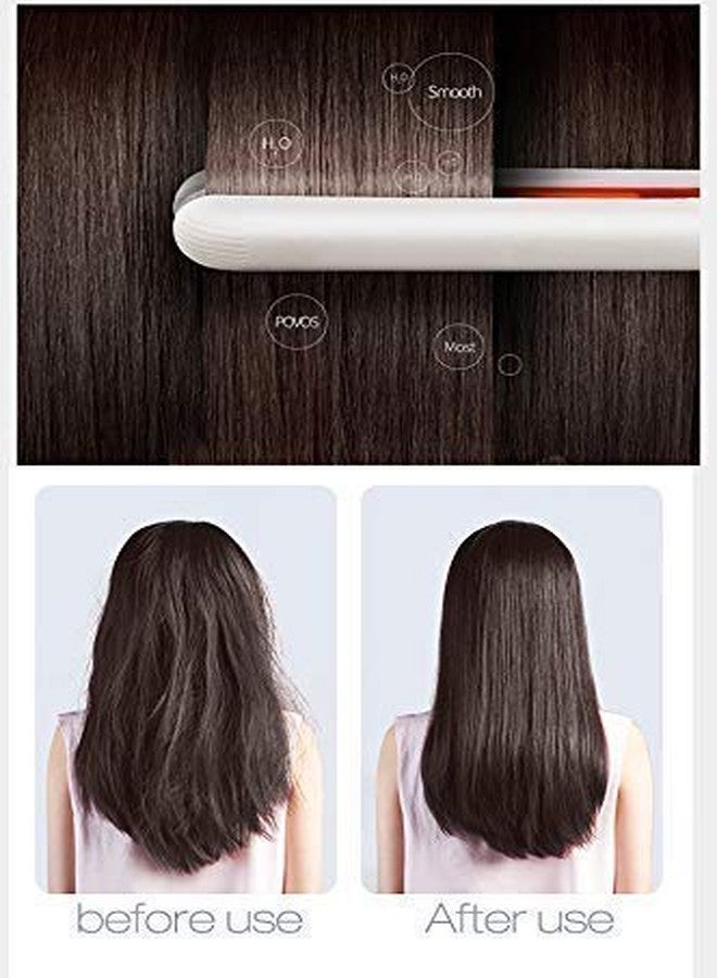 SILENCIO Hair Straightener Brush, 3 In 1 Ceramic Plates Fast Hair Straightener For Teens,Unisex, Electric Hair Straightener Comb Brush With Storage Case & Anti-Scald For All Hair Types,Multicolour - Image 2