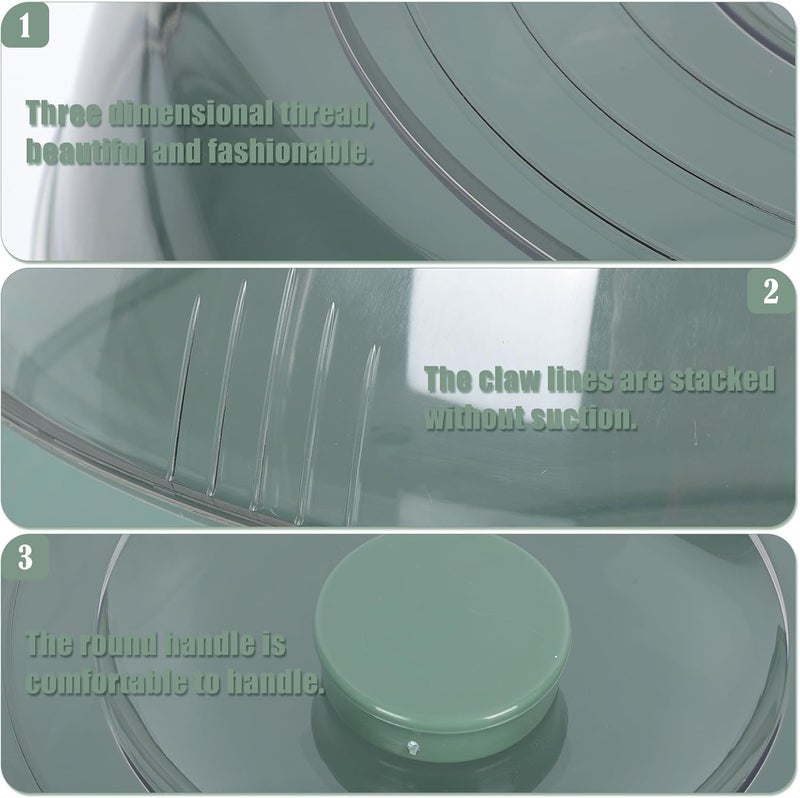 Insulated Food Cover for Household Vegetable and Dessert Protection, Pet Material 3-layer Green Mesh, Dustproof Dining Table Food Warmer for Winter Storage and Leftovers - Image 3