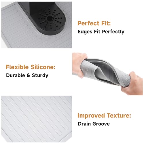 Kiicii Silicone Coffee Mat for Keurig K-Mini Coffee Maker, Coffee Bar Accessory for Countertop, Espresso Machine Accessories, Splash-proof, Easy to Move, Dishwasher Safe - Image 4