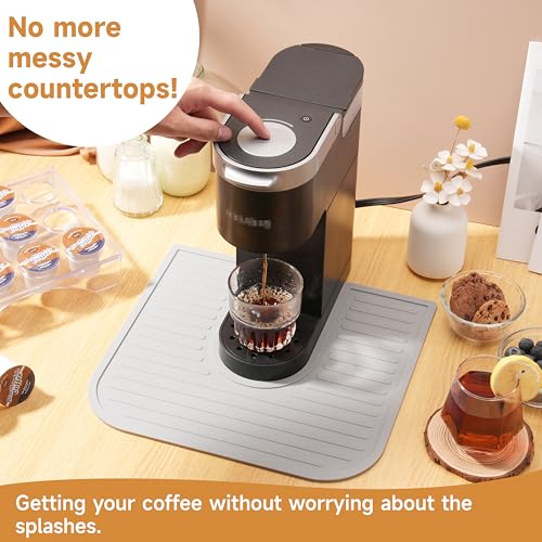 Kiicii Silicone Coffee Mat for Keurig K-Mini Coffee Maker, Coffee Bar Accessory for Countertop, Espresso Machine Accessories, Splash-proof, Easy to Move, Dishwasher Safe - Image 5