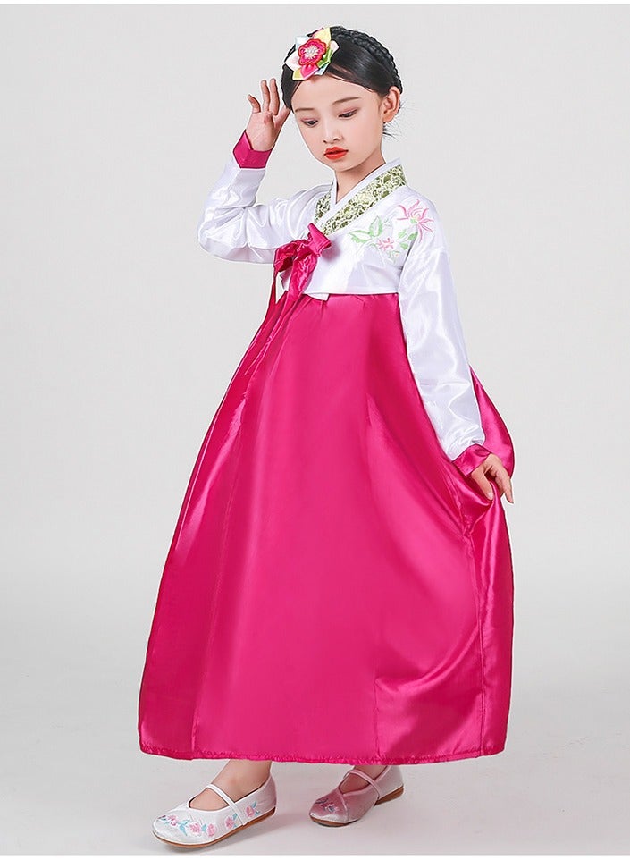 KUYING New Korean Traditional Long Sleeved Dress Cosplay Clothing 