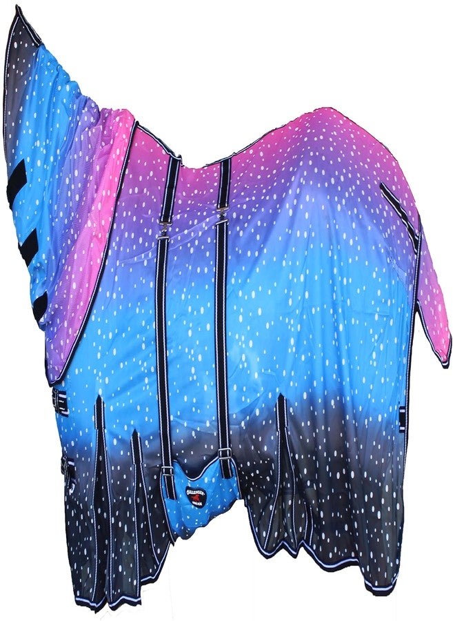 تشالنجر خيمة حصان خفيفة الوزن مقاس 82 بوصة، صيفية وربيعية، مزودة بغطاء شبكي يسمح بمرور الهواء، ورقبة قابلة للإزالة، طراز Galaxy 73157 - Image 4