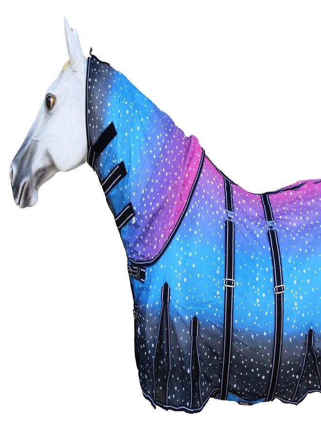 تشالنجر خيمة حصان خفيفة الوزن مقاس 82 بوصة، صيفية وربيعية، مزودة بغطاء شبكي يسمح بمرور الهواء، ورقبة قابلة للإزالة، طراز Galaxy 73157 - Image 2