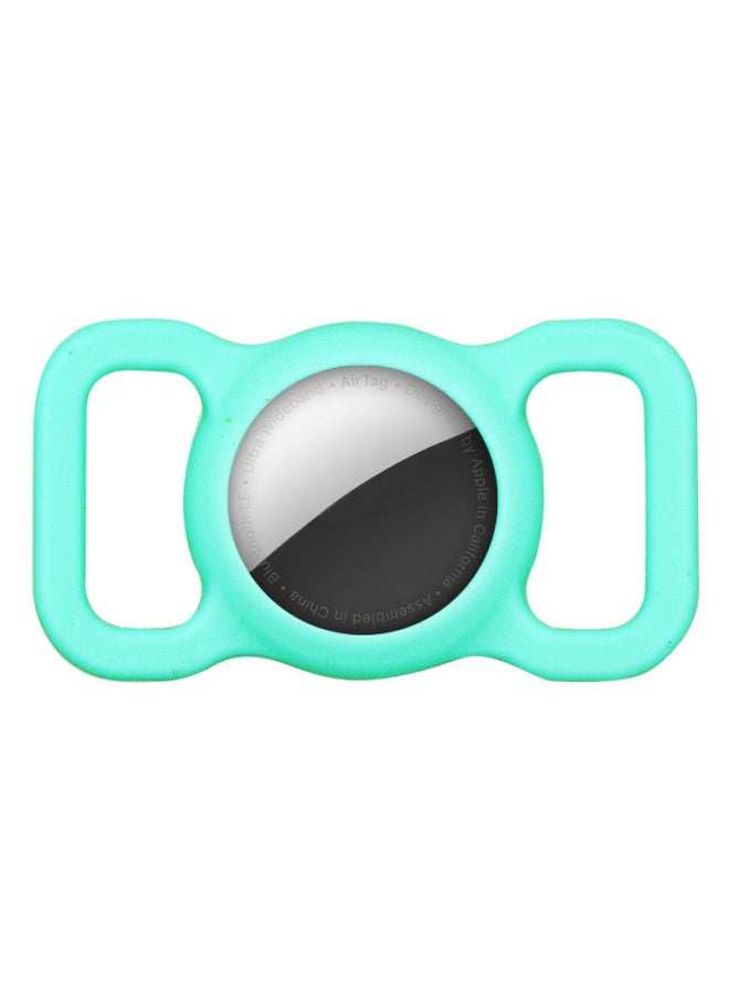 Generic - Applicable AirTag Protective Cover For Apple Airtags Silicone Air Anti-lost Device Tag Positioning Tracker Cat Collar-Color:Mint Green-Applicable Model:airtag - Image 1