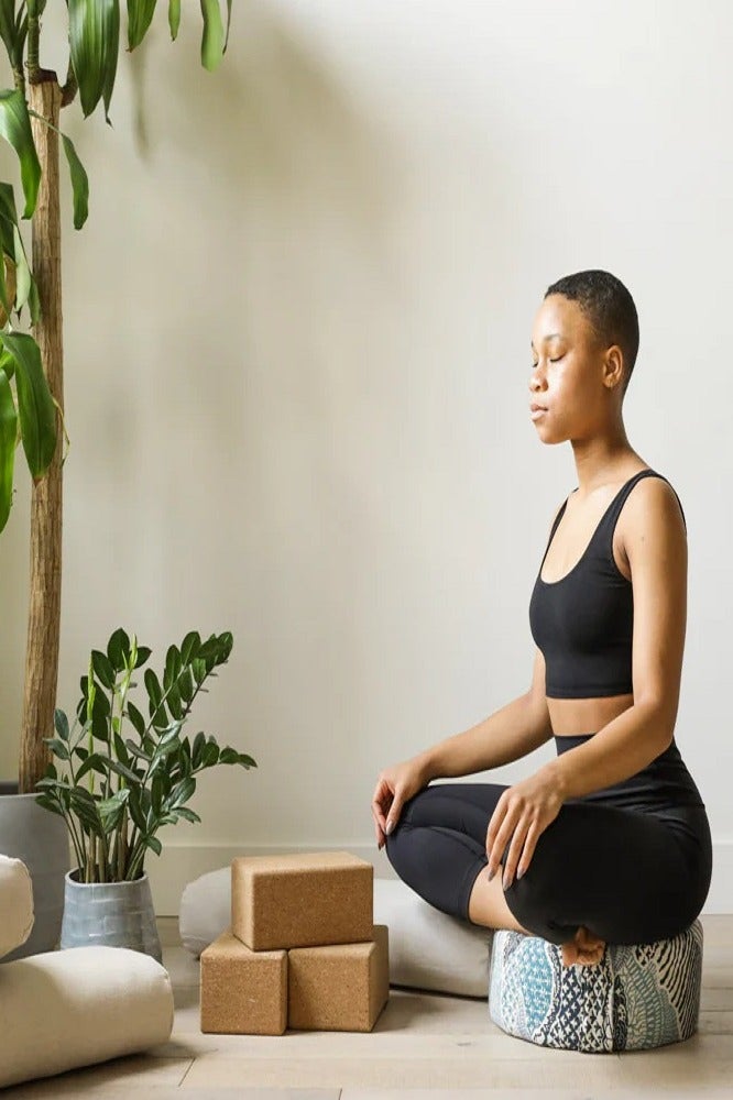 HALFMOON Cork Block 4″ | Larger Natural Cork Yoga Block with Rounded Edges for Stability and Comfort - Image 3