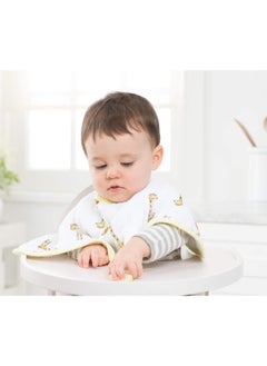 aden + anais aden + anais Burpy Baby Bib, 100% Cotton Muslin, 4 Layer Multi Use Burping Cloth, Super Soft & Absorbent Burp Rag for Infants, Newborns and Toddlers, 2 Pack, Jungle Jam  - Image 4