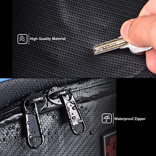 Goldfire Rear Door Tool Organizer Bags UTV X3 Storage Bag Accessories Rear Upper Lower Door Bags Gear Bag Fits for Can Am Maverick X3 Max Turbo R 2017-2024(Black) - Image 5