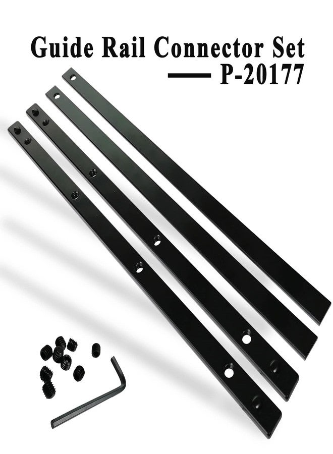 مجموعة موصلات سكة التوجيه Hawmow P-20177 لمنشار ماكيتا ذي المسار للقطع الطويلة، متوافقة أيضًا مع Festool، ومناسبة لمنشار DeWalt في فتحات T المدمجة لسكة التوجيه لقطع آمن، 4 قطع، أسود - Image 5