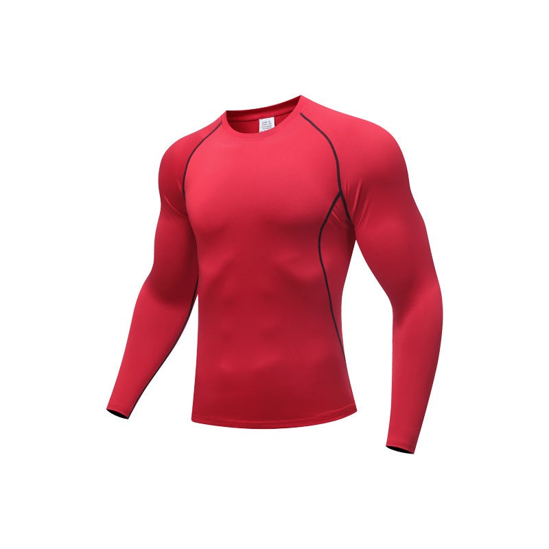 Men's Compression Shirt Breathable Quick-Dry Stretch Training Top - Image 1