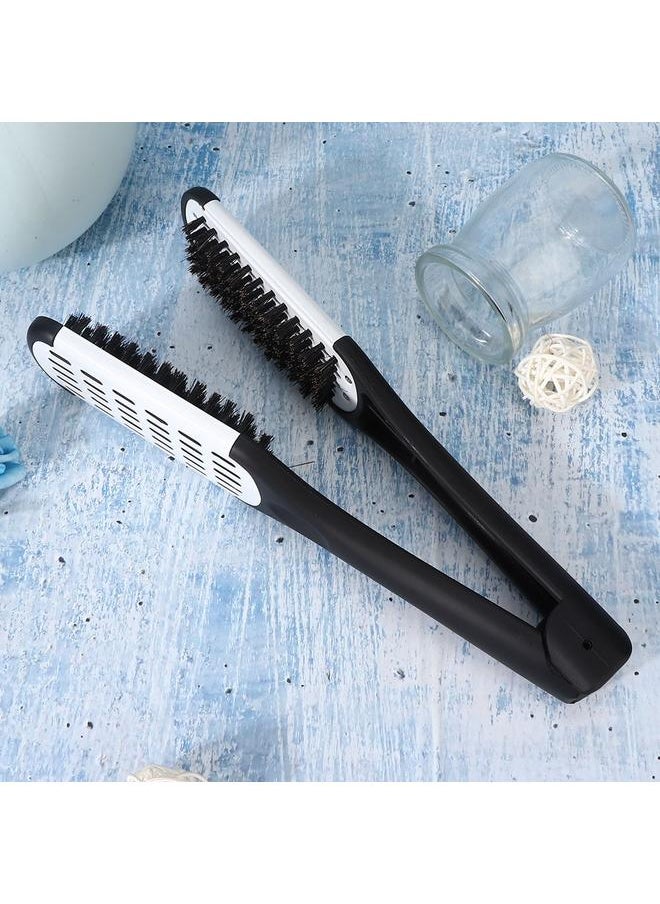 Thoraya - V shape Hair Splint Comb Straightener Anti-Static Salon Hairdressing Styling Tool(Splint Comb ) - Image 1