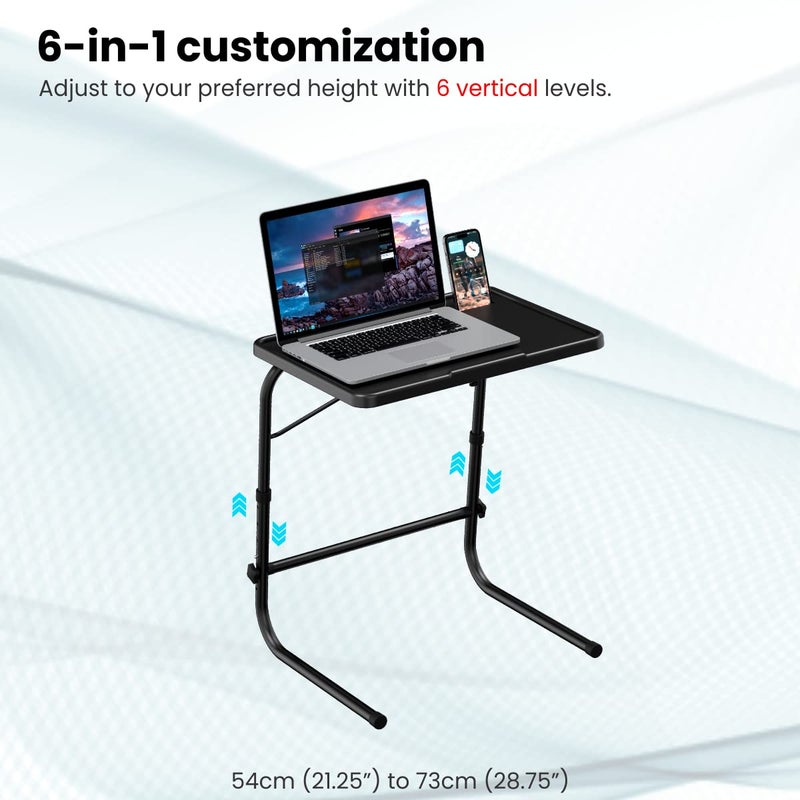 Portronics My Buddy F Multipurpose Movable Adjustable Laptop TableBlack - Image 4