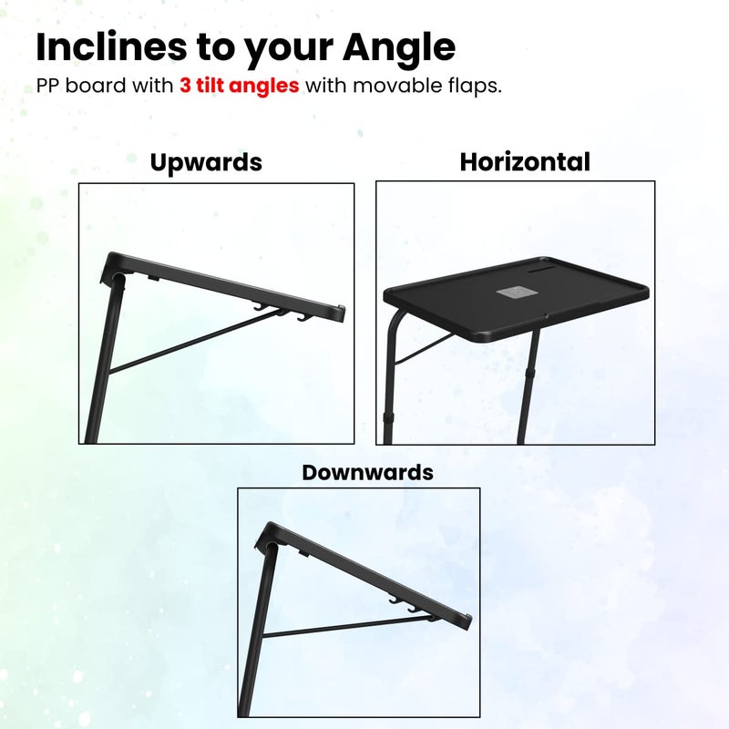 Portronics My Buddy F Multipurpose Movable Adjustable Laptop TableBlack - Image 5