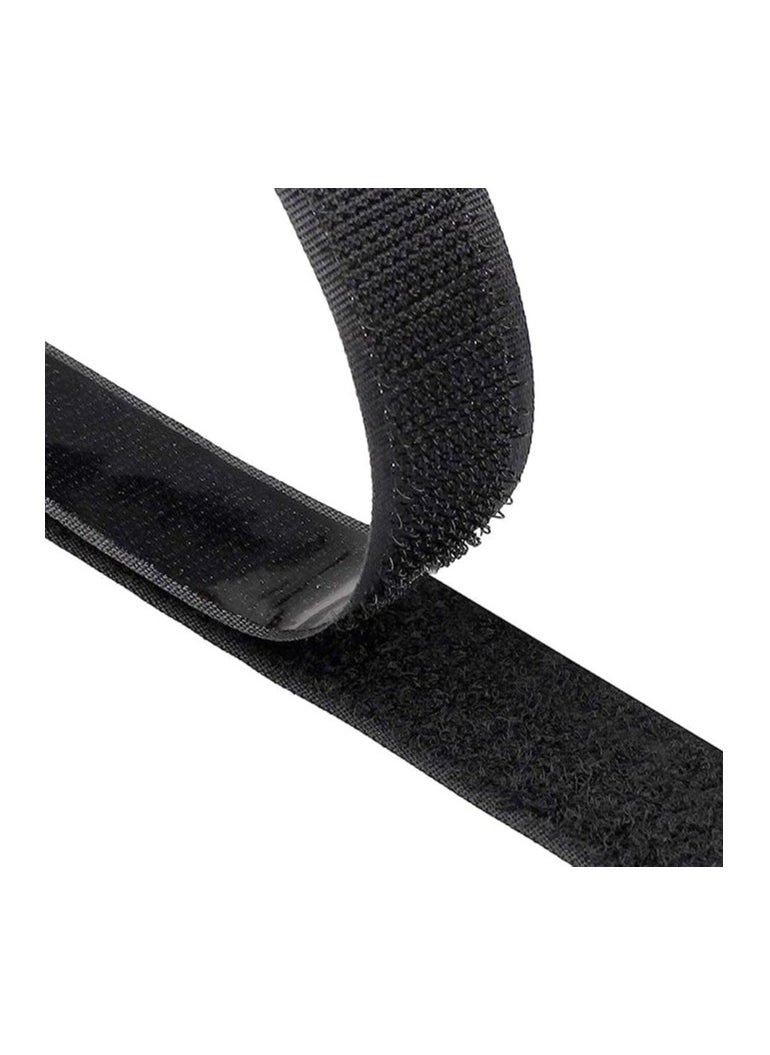 Generic - Self Adhesive Hook and Loop Tape Roll Adhesive Double-Sided Gum Mounting Tape for Picture and Tools (1 inch) - Image 1