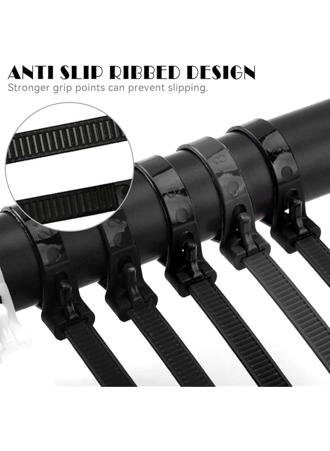 erorex 100 Pcs Plastic Buckle Straps For Cable Heavy Duty Zip Ties Reusable Cord Organizer For Appliances - Image 5