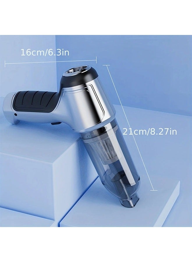 WINEENEE 2-in-1 Wireless Handheld Vacuum Cleaner, High Suction Power Portable Car And Home Dust Sweeper With Floor Brush Attachment, Cleaning Tools - Image 2