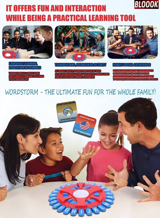 Aodomis WORDSTORM Quick Family Word Game | 144 Challenge Categories | Party Game for Adults, Teens & Kids - Image 5
