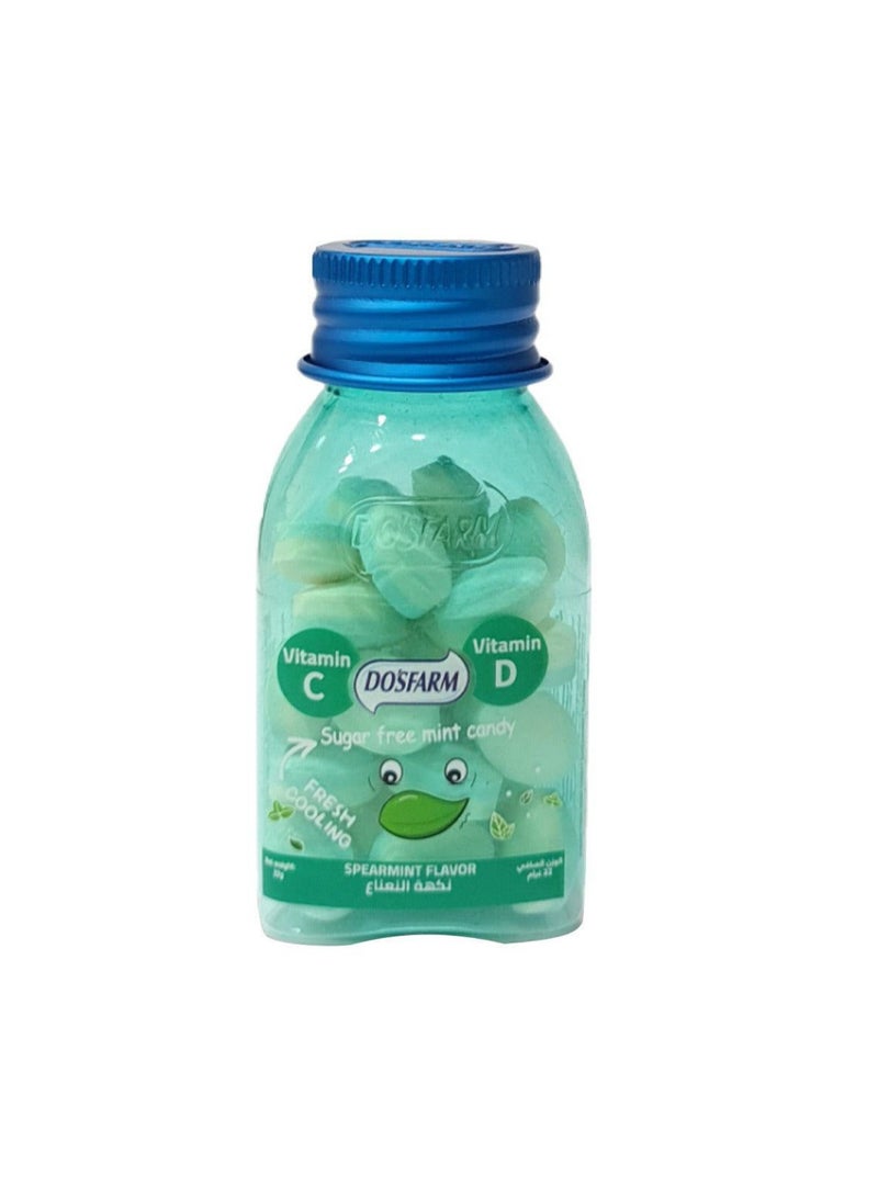Dosfarm Sugarfree Mint Candy Spearmint Flavour 22g