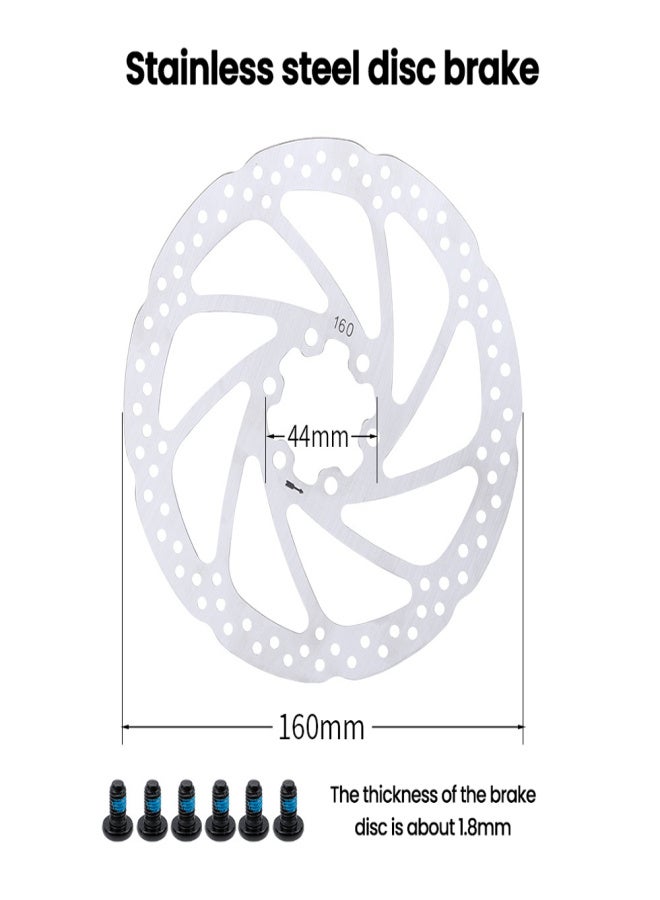 MEROCA Bike Oil Disc Brake MTB Hydraulic Disc Brake Kit Front Rear Bicycle Brake Calipers Clamps for Mountain Bike - Image 2