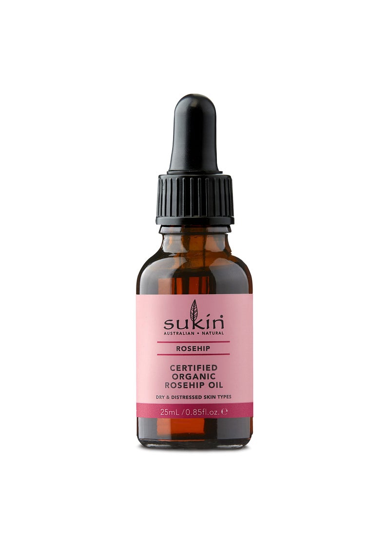 Sukin - Sukin Certified Organic Rosehip Oil, 0.85 fl oz - Image 1