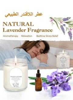 كسينياو شموع معطرة باللافندر للنساء، شموع الصويا للمنزل، شموع هدايا عيد ميلاد للأمهات  - Image 3