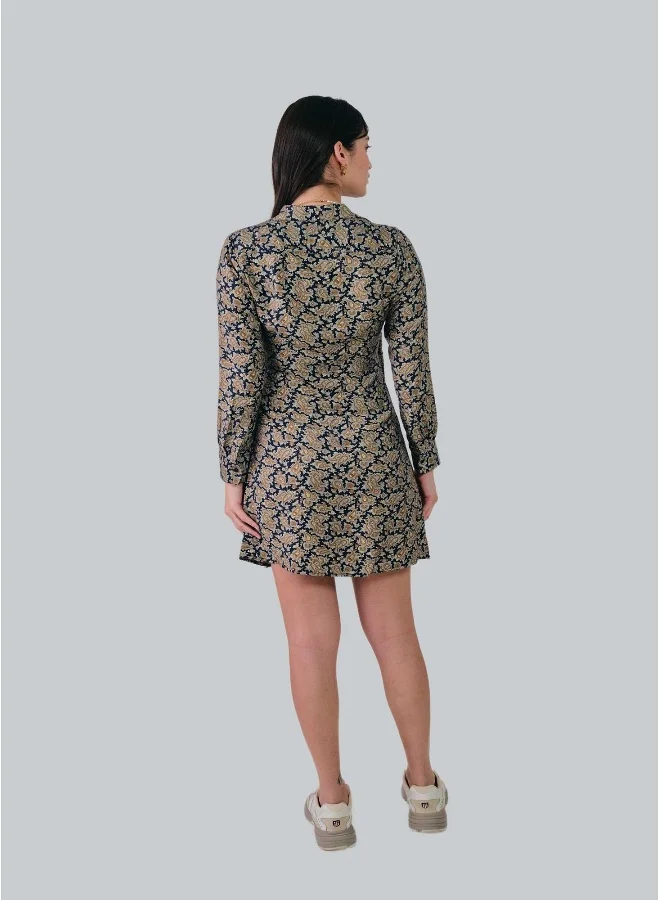 غانت Paisley Wrap Shirt Dress