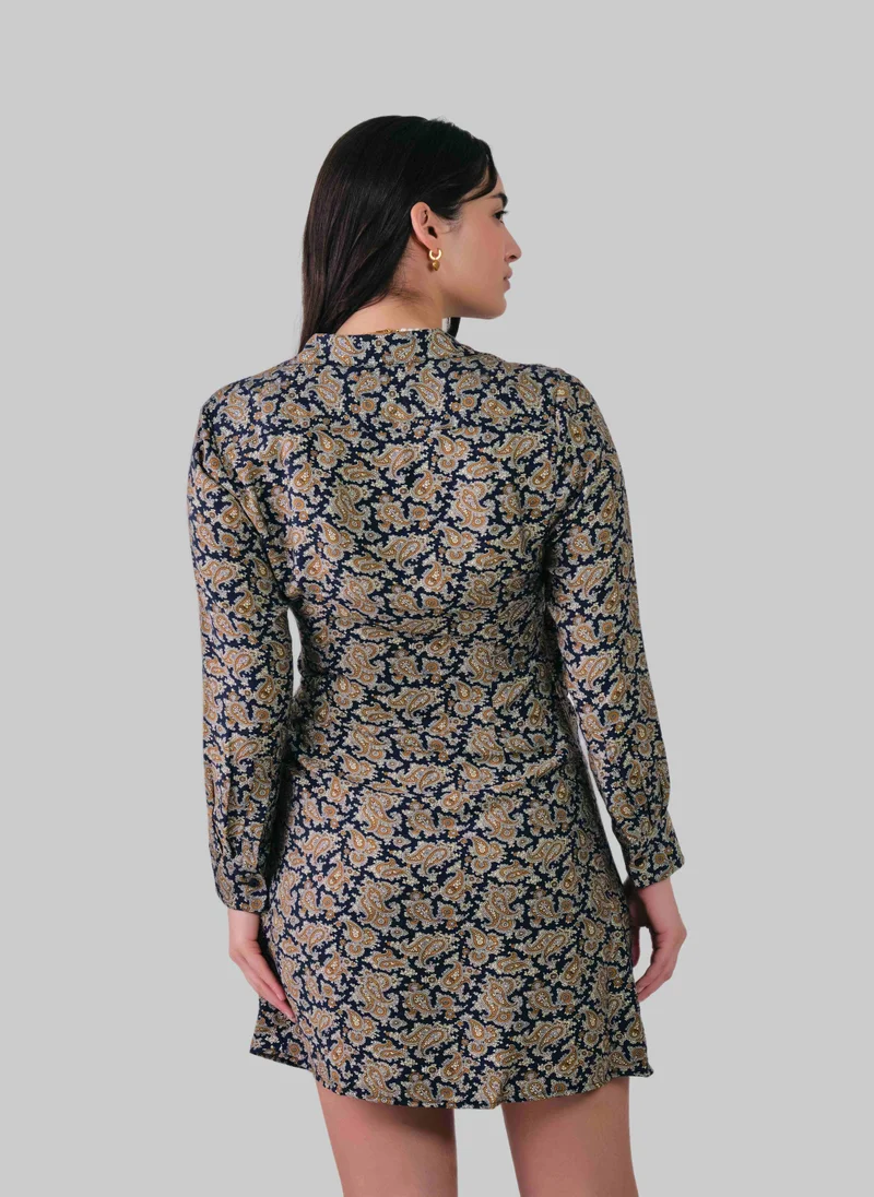 غانت Paisley Wrap Shirt Dress