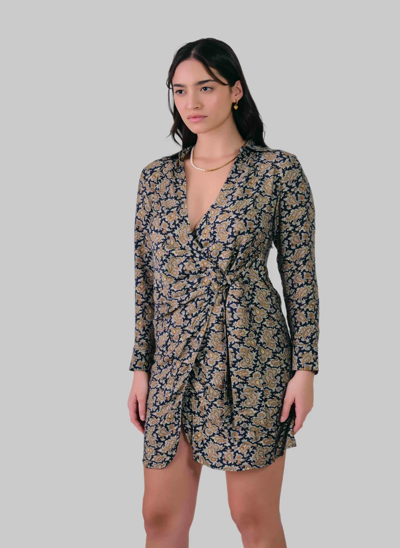 GANT Paisley Wrap Shirt Dress