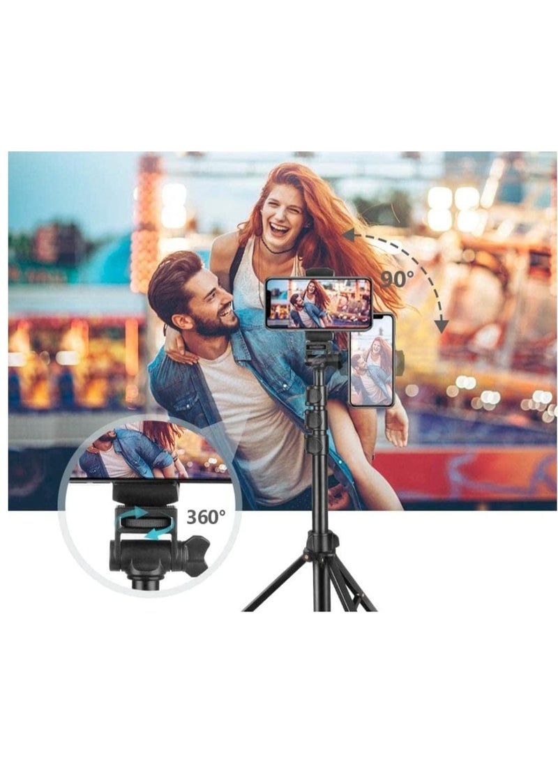 Jmary - MT36 Selfie Stick Phone Tripod 67" Extendable Travel Tripod Stand with Phone Clip 1.7 meter Tripod for Video Shooting vlog - Image 1