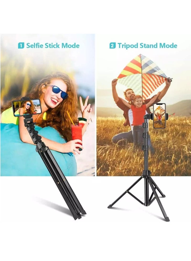 Jmary - MT36 Selfie Stick Phone Tripod 67" Extendable Travel Tripod Stand with Phone Clip 1.7 meter Tripod for Video Shooting vlog - Image 1
