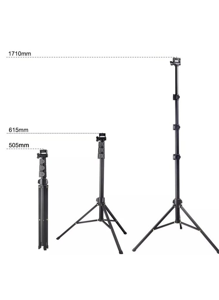 Jmary - MT36 Selfie Stick Phone Tripod 67" Extendable Travel Tripod Stand with Phone Clip 1.7 meter Tripod for Video Shooting vlog - Image 1