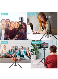 Jmary MT36 Selfie Stick Phone Tripod 67" Extendable Travel Tripod Stand with Phone Clip 1.7 meter Tripod for Video Shooting vlog  - Image 5