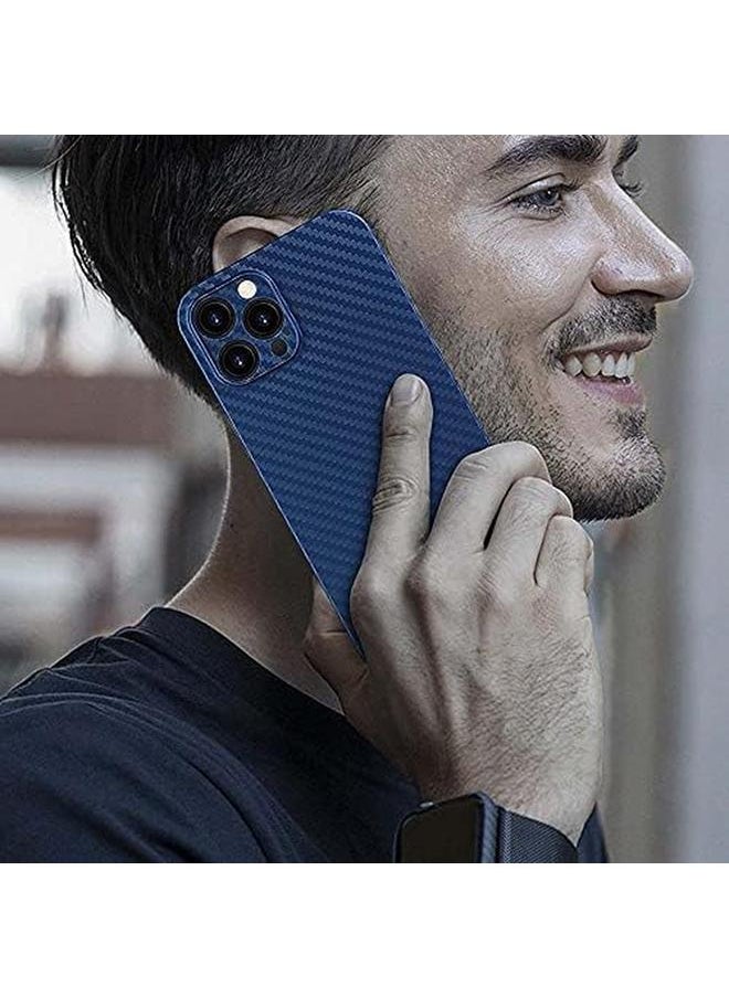 erorex - E Plus P Plastic Carbon Fiber Design Cover For Iphone 11 Blue - Image 1