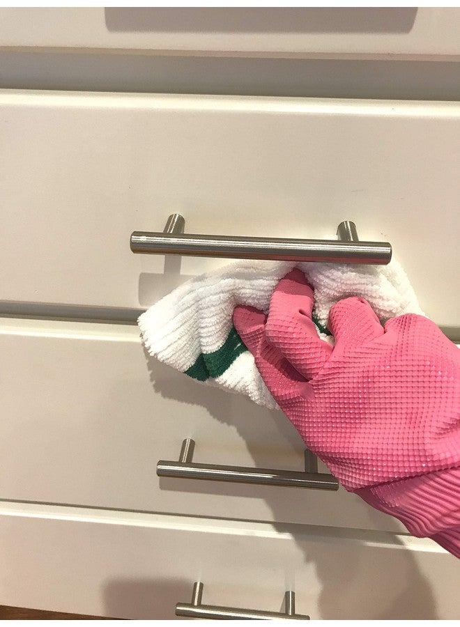 POLYTE Microfiber All-Purpose Ribbed Terry Bar Mop Towel for Home, Kitchen, Restaurant Cleaning (14x17, White w/Green Stripe) 12 Pack - Image 5