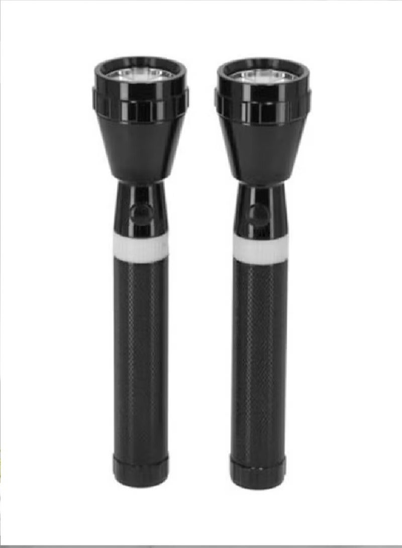 كريبتون كشاف LED قابل للشحن بتصميم جذاب، من قطعتين أسود 15x8x5سم