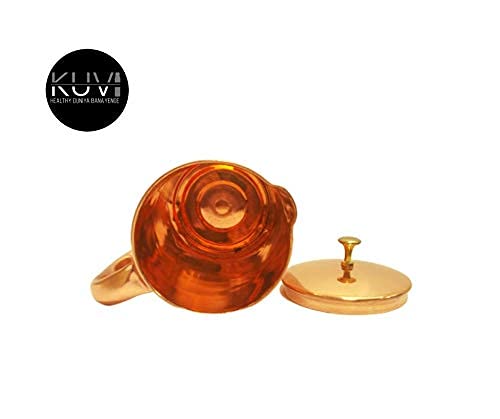 KUVI KUVI Emboss Pure Copper Jug Lacqour Coated Pitcher for Storage Serving Water in Home Hotel Restaurant Serveware and Drinkware Ayurveda Beneficial for Health Capacity 16L 1600 ML - Image 4