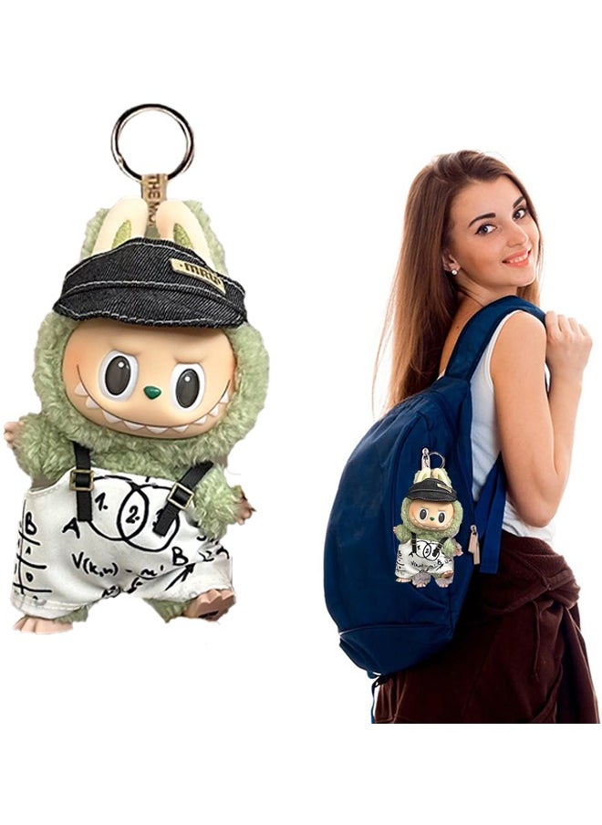 POP Pop Mart Labubu The Monsters Tasty Macarons Green Grape Vinyl Plush Pendant + Doll Clothes  - Image 4