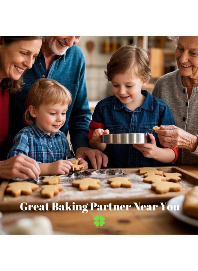 FAYET 8-Piece Sea Animal Cookie Cutter Set, Food-Grade Stainless Steel Ocean Shapes for Cookies, Fondant, Crafts (Mermaid Tail, Starfish, Seashell, Shark, Fish, Octopus, Seahorse, Whale) - Image 4