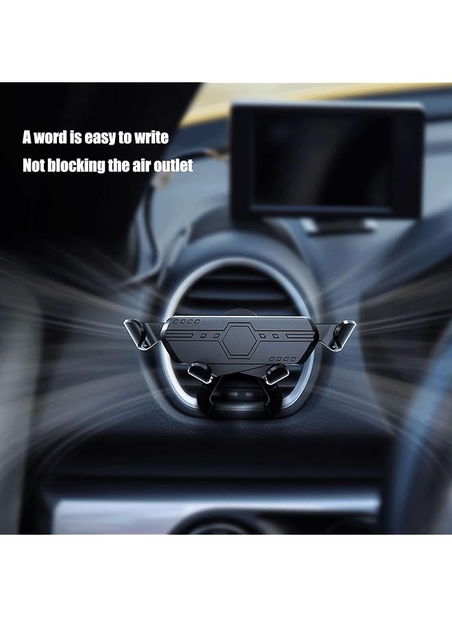 KASTWAVE Car Phone Mount For Air Vent, 360° Rotation, Retractable Base, No-Slip Grip, Automatic Locking, Compatible With Mercedes Benz C, E, S, A, Glc, Gle, Gls, Gla - Image 5