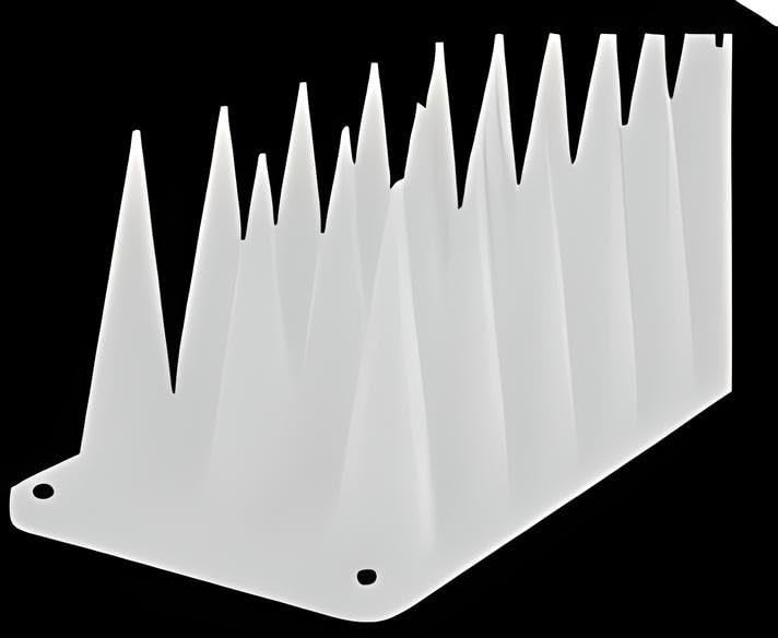 Essoti Guard: Universal Spike Deterrent for Monkeys, Dogs, Cats, Birds Pack of 100 Ideal for Railings, AC Units, and More! (White, 100) - Image 1