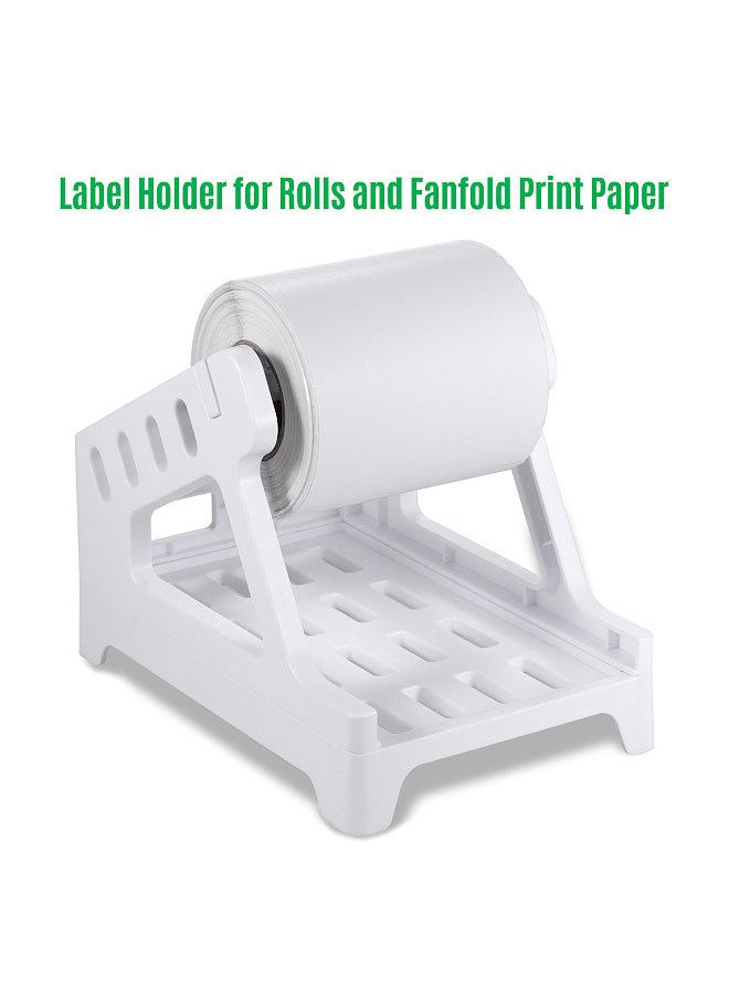 Generic Thermal Label Printer Label Holder for Rolls and Fanfold Shipping Package Labels Work with Desktop Label Printers Compatible with Barcode Express Label Printing Postage Mailing Labeling  - Image 5
