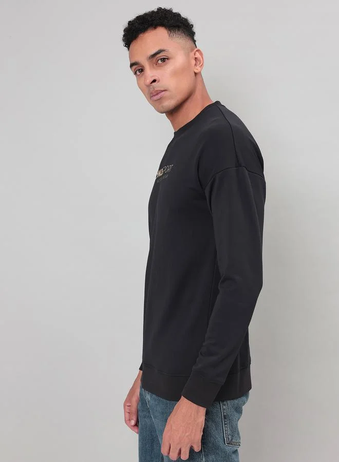 Technosport 4-Way Stretch Printed Sweatshirt by Styli