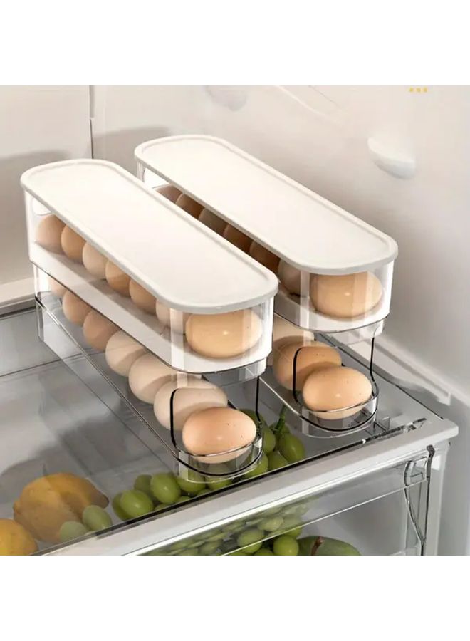 2pcs Plastic Stainless Steel Egg Holder Set With Double Ended Opener Slide Proof - Image 3