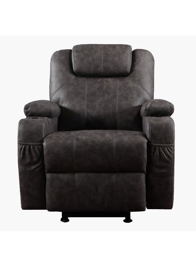 Home Box Malawi NXT Armchair Fabric Rocking Recliner with 2 Cupholders and USB  - Image 2