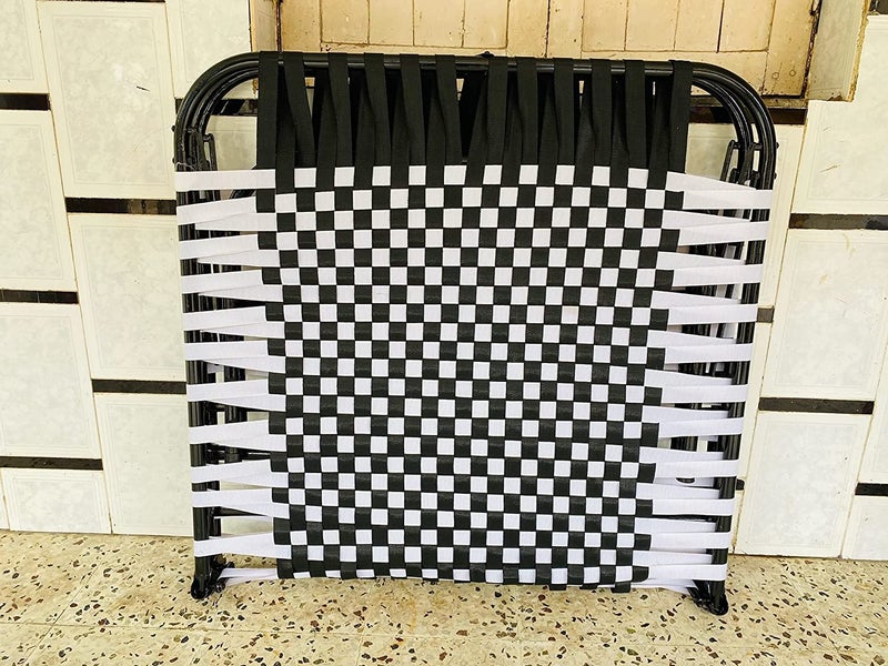 LUSTER Folding Bed Single for Sleeping Portable Single Folding Bed Space Saving Heavy Duty Foldable Bed FrameKhat Cot for Sleeping Bed Sturdy Metal Bed Frame Space Saving Desig 3X6 Feet Black - Image 5