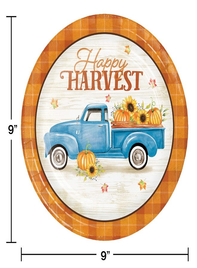CREATIVE CONVERTING Happy Harvest Fall Paper Plates, 8 ct - Image 2