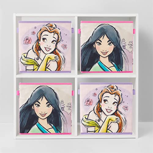 Idea Nuova Disney Princess Collapsible Storage Cubes, Set of 2, 10"x10" - Image 5