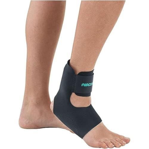 Aircast دعامة كاحل Aircast AirHeel مع مثبتات، كبير - Image 1