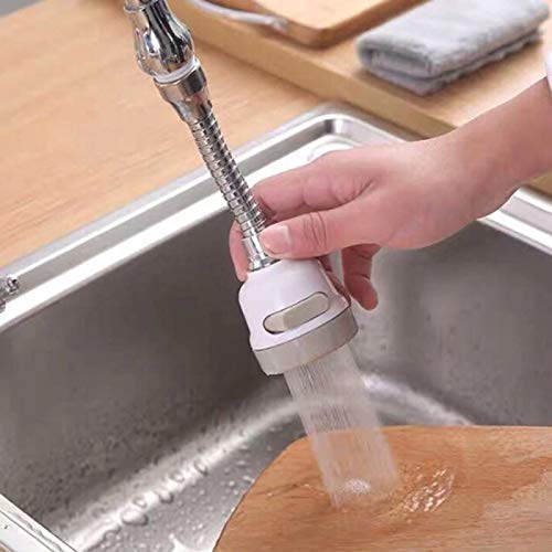 Seven Moon ABS and Stainless Steel 360 Degree Rotary Water Saving Hose Diffuser Filter Bathroom Aerator Kitchen Faucet Shower Head (Standard, Multicolour) - Image 2